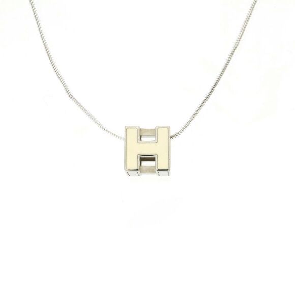 Hermes Metal H Cube Necklace - Picture 1 of 6